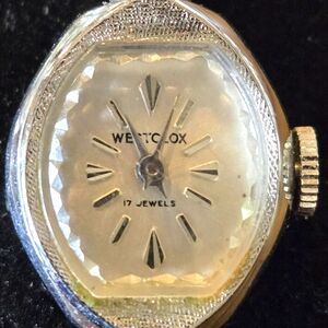 Westclox Silver Watch with Jewel Accents